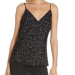 Frame dancing diamonds 100% silk camisole